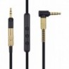 OFC Replacement Audio Cable Extension Cord with Inline Mic Volume Control Compatible with Sennheiser