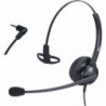 2.5mm Telephone Headset with Microphone Noise Cancelling - Wired Headphones for Call Center & Office