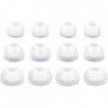 12pcs (TRS-W) 4S / 4M / 4L Replacement Ear Adapters Earbuds Ear Tips Compatible with Sennheiser IE S