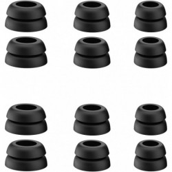 Flange Ear Tips Anti Slip Reduce Noise Universal Silicone Earbuds Tips Replacement Ear Tips for Beat