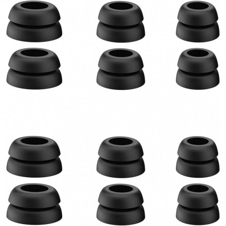 Flange Ear Tips Anti Slip Reduce Noise Universal Silicone Earbuds Tips Replacement Ear Tips for Beat