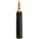 Tiny Versatile 2.5mm Male to 3.5mm Female Adapter with Lock/Unlock Feature : Extremely Versatile for