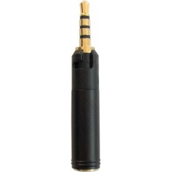 Tiny Versatile 2.5mm Male to 3.5mm Female Adapter with Lock/Unlock Feature : Extremely Versatile for