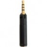 Tiny Versatile 2.5mm Male to 3.5mm Female Adapter with Lock/Unlock Feature : Extremely Versatile for