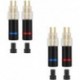 2Sets Earphone Cable Pin Metal Plug Connector Adapter for Sennheiser HD650 HD600 HD580 HD25