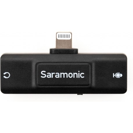 SR-EA2D Lightning Audio Interface with 3.5mm TRS or TRRS Mic Input and 3.5mm Headphone Out for Apple