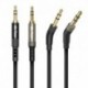 2.5mm to 3.5mm Audio Aux Cable [2-Pack, 5ft Nylon Braided Cover+5ft TPE Cover], Headphone Replacemen