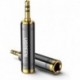 3.5mm to 1/4 Adapter 2 Pack 3.5mm 1/8 Male to 6.35mm Female Audio Jack Plug Converter Headphone Adap