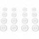 16pcs XS/S/M/L (CL-NSEN) Premium Noise Isolation Eartips Adapters Compatible with Sennheiser (M2 IE)