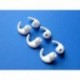 6pcs (W-NSTB) Left and Right Side Stabilizers Wing Fins Adapters Eartips Compatible with Sennheiser