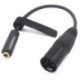 4 Pin XLR to 4.4mm Female 5 Pole Balanced 8 Core Silver Plated Audio Headphone Adapter Cable 15cm [