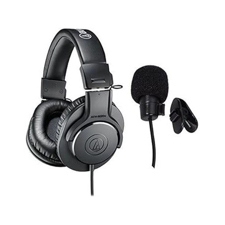 ATH-M20x Professional Studio Monitor Headphones Deluxe Bundle