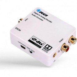 Digital to Analog Audio Decoder, Convert Decode Dolby Digital Audio SPDIF/Coaxial 5.1-Channel Input