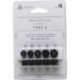 Audio Black Silicone Eartips Compatible with 1More, AKG, Audio-Technica, Beats by Dre, Campfire Audi