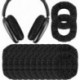100 Pairs Disposable Headphones Ear Cover for Over-Ear Headset Earcup, Stretchable Sanitary Ear Pads