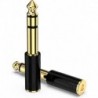 1/4'' Male to 1/8'' Female Stereo Audio Adapter Converter,Upgrade 6.35mm Jack Stereo Socket to 3.5mm