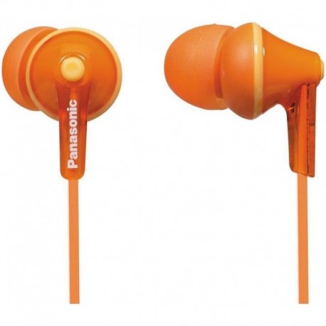 RP-HJE125E Wired Earphones - Wired, Orange (RP-HJE125-D)