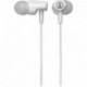 ATH-CLR100iSWH SonicFuel In-Ear Headphones with In-Line Mic & Control, White