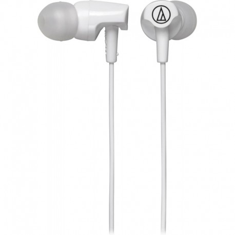 ATH-CLR100iSWH SonicFuel In-Ear Headphones with In-Line Mic & Control, White