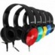 Kids Headphones 5 Pack On Ear Colorful Wired 3.5mm Jack