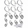 Earbud Gel & Ear Hook for Plantronics, ALXCD 9 Pcs (Small/Medium/Large) Clear Replacement Eargel & 6