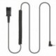 2.5mm to QD Adapter Cable for Plantronics Quick Disconnect Headsets Compatible with Panasonic Dect6.