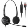 USB Headset with Microphone Noise-Cancelling, Comfort Fit Computer Headset with Microphone for PC La