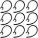 Universal Small Clamp Bluetooth Ear Hook Loop Clip Replacement - Set of 9 Piece Black