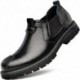 Men's Oxfords Shoes for Men Casual Dress Mens Boots Shoe Chelsea Leather Formal Man Fashion Brown Bl