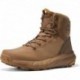 Men's Military Tactical Boot Lightweight Comfortable Boots for Work All Day Side Zipper Motorcycle C