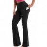 29"/31"/33"/35"/37" Women Bootleg/Wide Legs High Waist Yoga Pants Tummy Control Bootcut Workout Flar