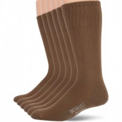 Men's Military Rib Top Combat Crew Boot Socks 6 Pack