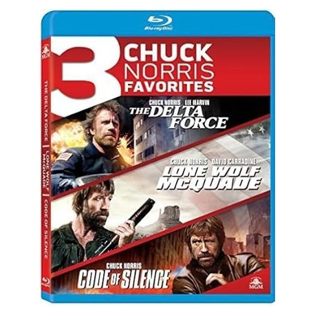 3 Chuck Norris Favorites: The Delta Force / Lone Wolf McQuade / Code of Silence [Blu-ray]