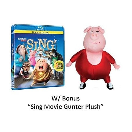 Illumination Presents "Sing" Movie Includes 3-Mini Movies + "Gunter Plush" [Blu-Ray] Matthew McConau