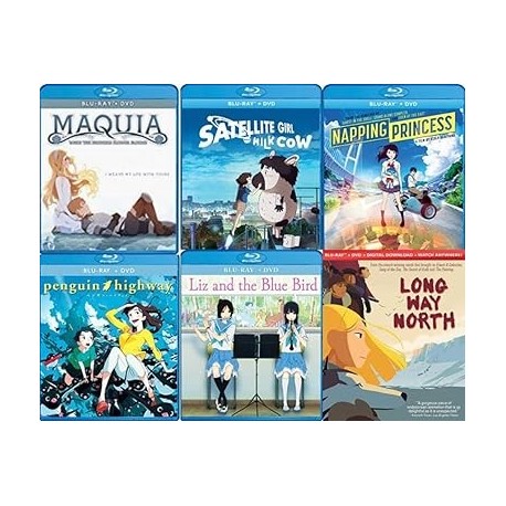 Shout Animated 6-Movie Collection-Maquia When The Promised Flower Blooms/ Long Way North/ Liz and th