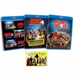 Scary Movie: Complete Comedy Horror Film Franchise Blu-ray Collection (Movies 1-5) with Bonus Art Ca