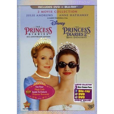 The Princess Diaries: Two-Movie Collection (Three-Disc Combo Blu-ray/DVD Combo in DVD Packaging)
