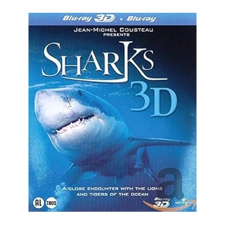 Sharks 3D (3D & 2D) [ Blu-Ray, Reg.A/B/C Import - Netherlands ]