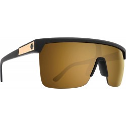 Sunglasses Spy Flynn 5050 25 Anniv Matte Black Gold HD Plus Bronz (Importación USA)