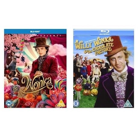 Wonka / Willy Wonka And The Chocolate Factory - 2 Movie Collection [Blu-ray] Region free
