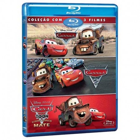 Blu-ray Carros Trilogia [ Cars Trilogy 3-Disc Set] [ Cars 1 | Cars 2 | Cars 3 ] [ Audio and Subtitle