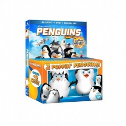 Penguins of Madagascar with 2 Poppin' Penguins Toys [Blu-ray]