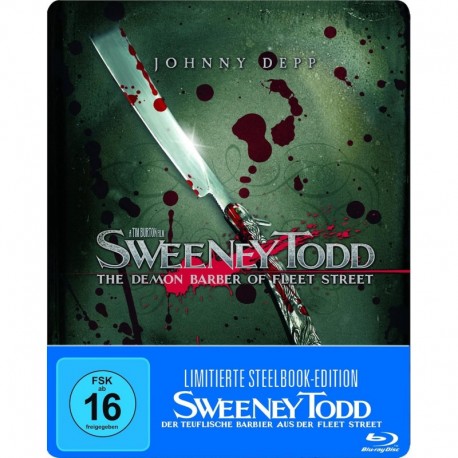 Sweeney Todd - Der teuflische Barbier aus der Fleet Street (Steelbook) (exklusiv bei Amazon.de) [Blu