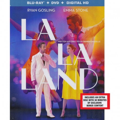 La La Land [3-Disc Walmart Exclusive Limited Edition with Slip Cover] (Blu-ray/DVD/Digital HD Bonus