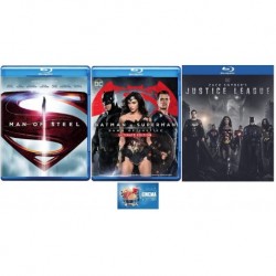 Justice League Triple Feature Man of Steel + Batman v Superman Extended Cut + Zack Snyder's Justice