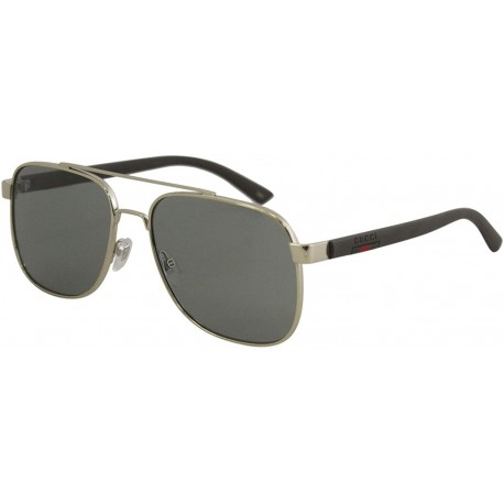 Sunglasses Gucci GG 0422 S 005 GOLD/GREEN BROWN