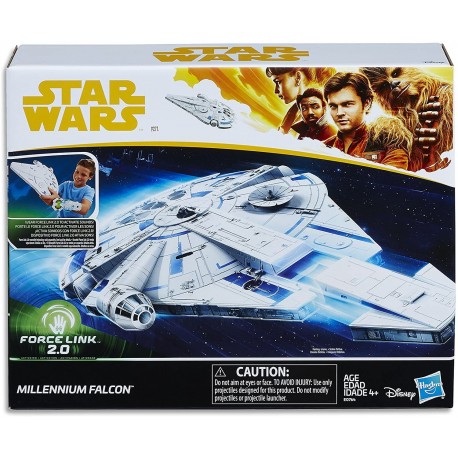 Action Figure Star Wars Force Link 2.0 Millennium Falcon with Escap
