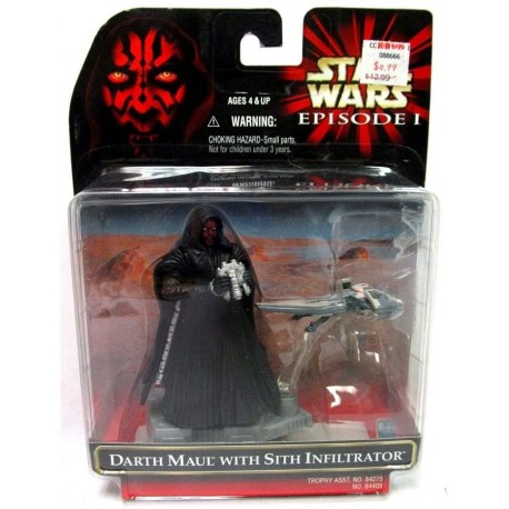 Action Figure Star Wars Episode 1 Darth Maul with Sith Infiltrator